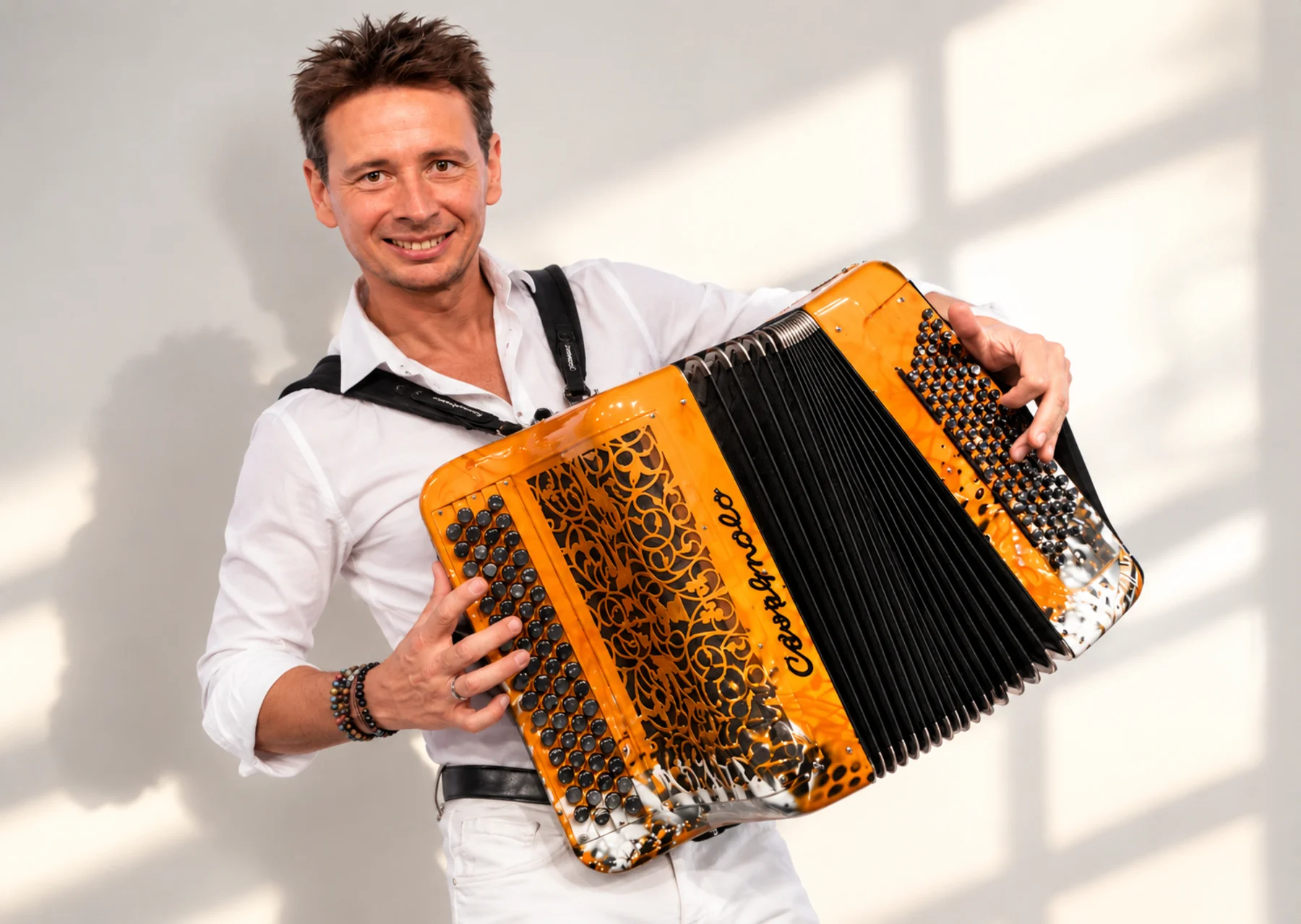 Damien Poyard et son accordéon